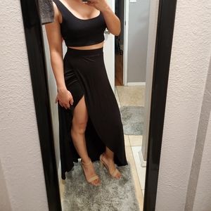 Long black skirt